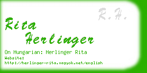 rita herlinger business card